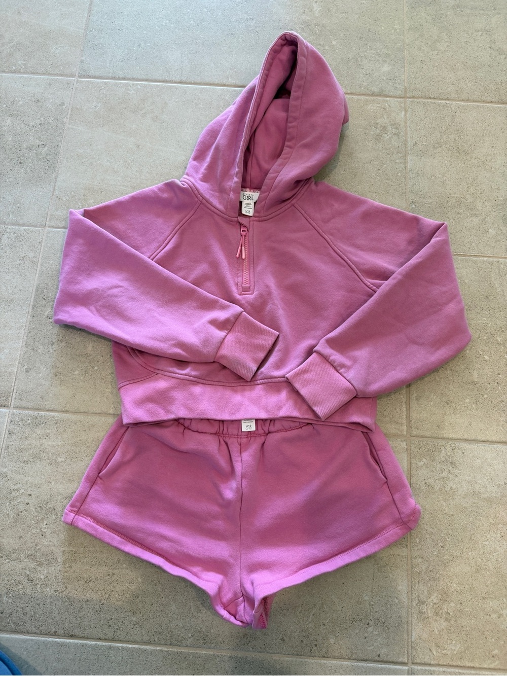 Athleta Girls Summer Hoodie/Short Set